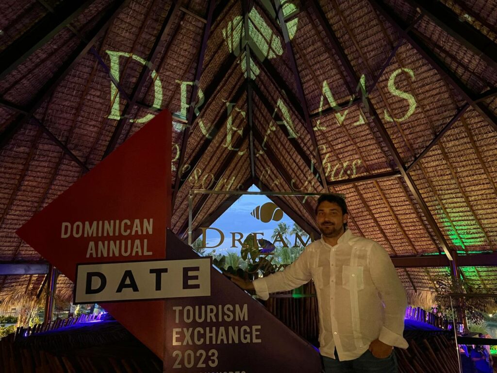 Guillermo Bauzá, co-ceo of Talat, at the DATE fair, inaugurated at dreams flora hotel resort